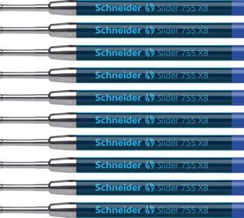 Schneider Slider 755 XB (Extra Broad) Ballpoint Pen Refill, 1.4 mm, ISO Format G2, Blue In