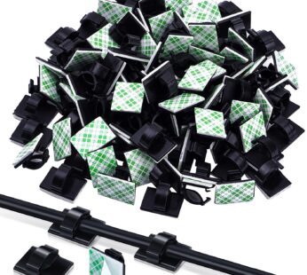 eBoot 100 Pieces Adhesive Cable Clips Wire Clips Cable Wire Management Wire Cable Holder C