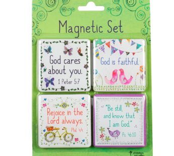 Christian Art Gifts Whimsical Refrigerator Magnets | Everyday Blessings w/Bible Verses | I
