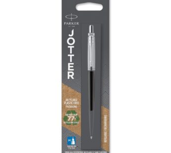 Parker Jotter Bond Street Black CT Ballpoint Pen, Blister pack