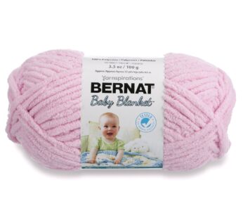 Bernat Baby Blanket Yarn, 3.5oz, Super Bulky 6 Gauge – Pink – Single Ball Machine Wash & D
