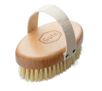 Gute Professional Dry Skin Body Brush, Dry Brush with Cactus/Vegetable Bristles (Firm/Extr
