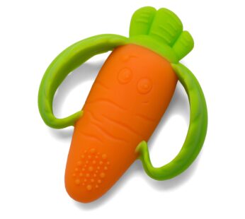 Infantino Lil’ Nibbles Textured Silicone Baby Teether – Sensory Exploration and Teething R