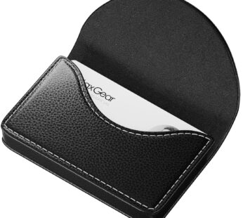 MaxGear Business Card Holder, PU Leather Business Card Case Pocket Business Card Holders f