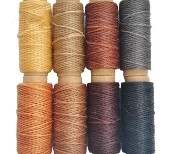 JANYUN 264 Yards 150D Leather Sewing Waxed Thread Cord for Leather Craft DIY 1mm Diameter