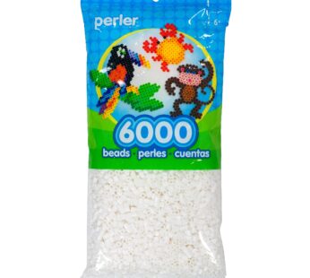 Perler Beads Fuse Beads for Crafts, 6000pcs, White