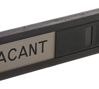 Headline Sign – Slider Sign, IN USE/VACANT”, Slide to Change, For Use on Conference Room D