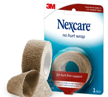 Nexcare No Hurt Wrap, 1 in x 80 in, Unstretched