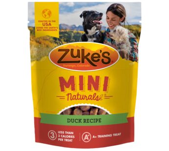 Zuke s Mini Naturals Soft And Chewy Dog Treats For Training Pouch, Natural Treat Bites Wit