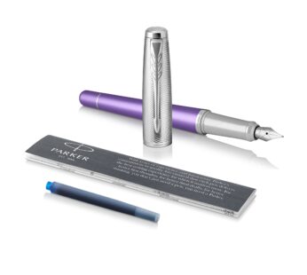 Parker Urban Fountain Pen, Premium Violet, Medium Nib with Blue Ink Refill (1931620)
