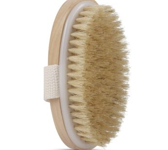 Dry Skin Body Brush – Improves Skin’s Health and Beauty – Natural Bristle – Remove Dead Sk