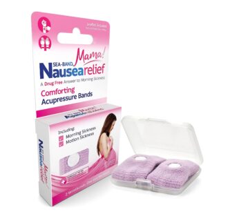 Sea-Band Mama Anti-Nausea Acupressure Wristband for Morning Sickness, Colors May Vary, Pac