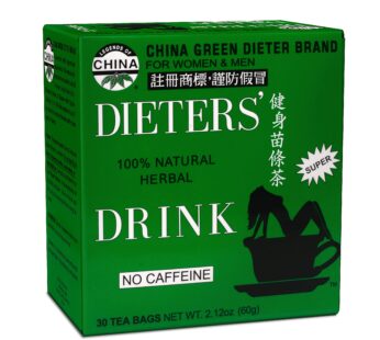Uncle Lee’s Tea China Green Dieters Tea Caffeine Free, 2.12 Oz, 30 Count
