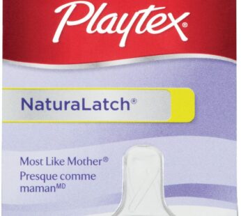 Playtex NaturaLatchNipple, Medium Flow, 2-Count