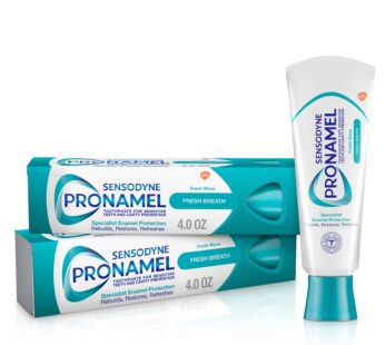 Sensodyne Pronamel Fresh Breath Enamel Toothpaste for Sensitive Teeth, to Reharden and Str
