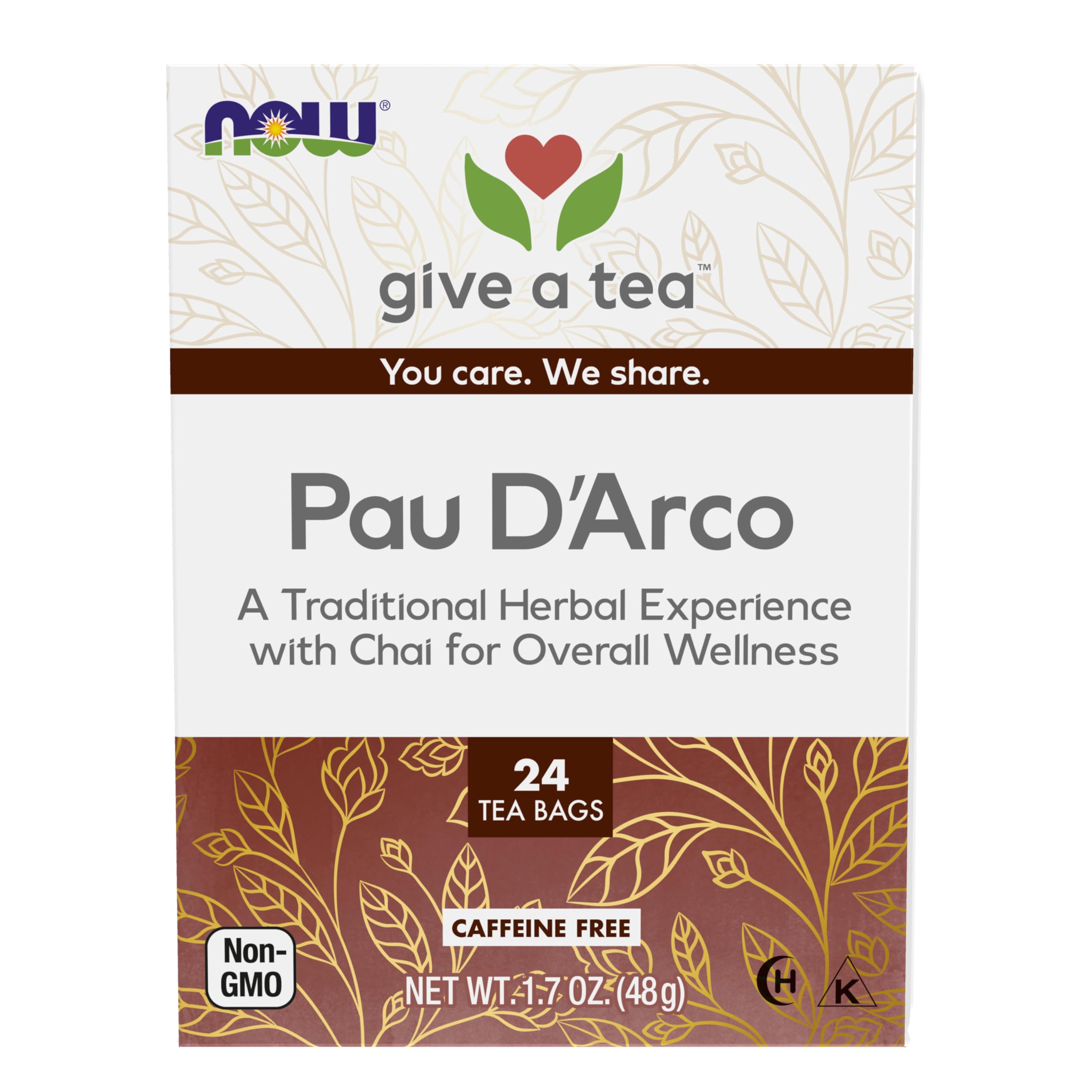 NOW Foods, Pau D'Arco Tea, A Traditional Herbal Experience, Overall Wellness, Premium Unbl - Image 2