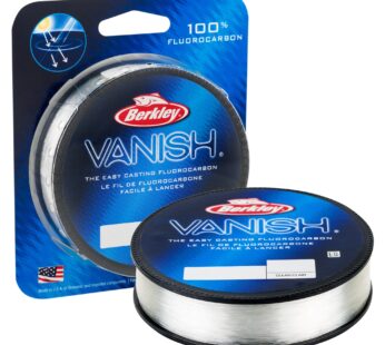 Berkley Vanish , Clear, 2lb | 0.9kg, 250yd | 228m Fluorocarbon Fishing Line, Suitable for