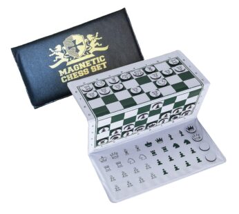 WE Games Magnetic Chess Set, Mini Travel Chess Board with Magnetic Pieces, Pocket Chess Se