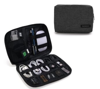 BAGSMART Electronics Organizer Travel Case, Small Cord Bag, Tech Organizer as Travel Acces