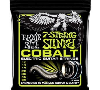 Ernie Ball 7-String Regular Slinky Cobalt Electric Guitar Strings, 10-56 Gauge (P02728)