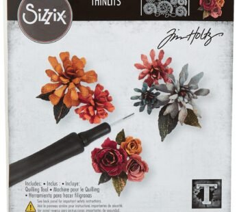 Sizzix, Multi Color, One Size Thinlits Die Set 660227, Tiny Tattered Florals by Tim Holtz,