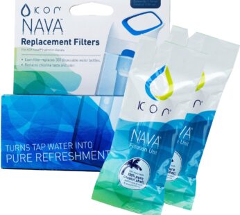 KOR Nava Water Bottle Replacement Filters, 2-Pack
