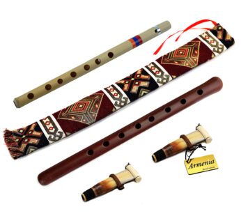 ARMENIAN DUDUK – 2 reed – handmade from ARMENIA – Oboe Balaban Woodwind Instrument Apricot