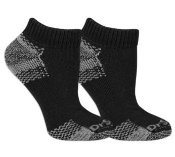 Dr. Scholl’s Men’s Advanced Relief Blister Guard Crew Socks, Black, One Size US