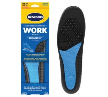 Dr. Scholl’s Work All-Day Superior Comfort Insoles (with) Massaging Gel, Men, 1 Pair, Trim