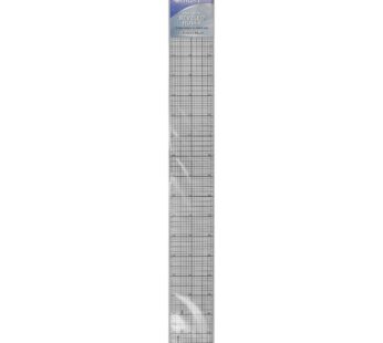 Westcott Beveled Graph Ruler, 2 x 18″, Transparent (B-85B)