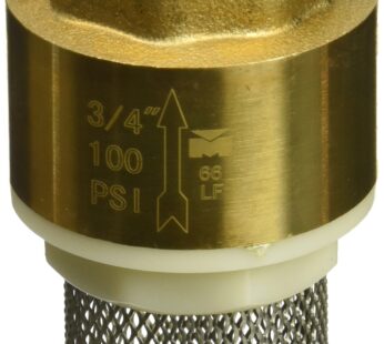 B & K INDUSTRIES ProLine 101-324NL Foot Valve, 3/4 in FPT, Brass 101-324NL