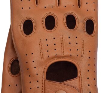 Riparo Motorsports Men’s Fingerless Half Finger Driving Fitness Motorcycle Cycling Unlined