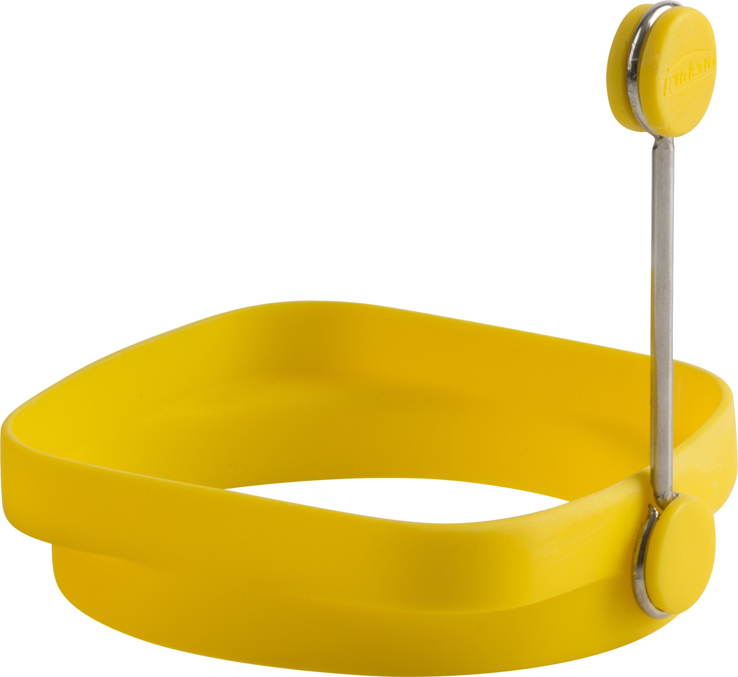 Trudeau Yellow Silicone Reversible Egg Ring - Image 2