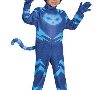 Disguise Catboy Deluxe Toddler PJ Masks Costume, Large/4-6 Blue