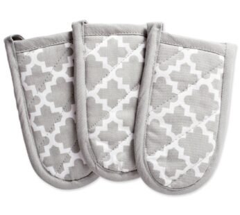 DII Lattice Basics Collection Kitchen Essentials, Pan Handle Set, Gray, 3, Piece