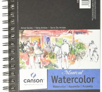 Canson Artist Series Watercolor Paper, Wirebound Pad, 5.5×8.5 inches, 20 Sheets (140lb/300