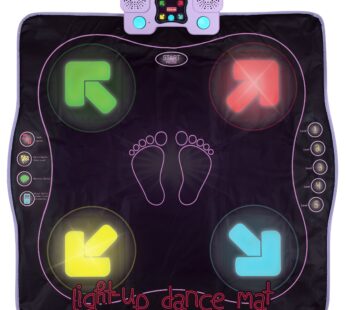 Kidzlane Electronic Dance Mat for Kids 8-12 | Wireless Dance Mat with Bluetooth/AUX and Bu