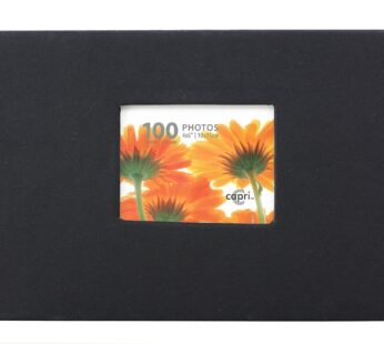 Kiera Grace Album-Holds 100 4″ x 6″ Photos, 100-Pocket-Single, Black