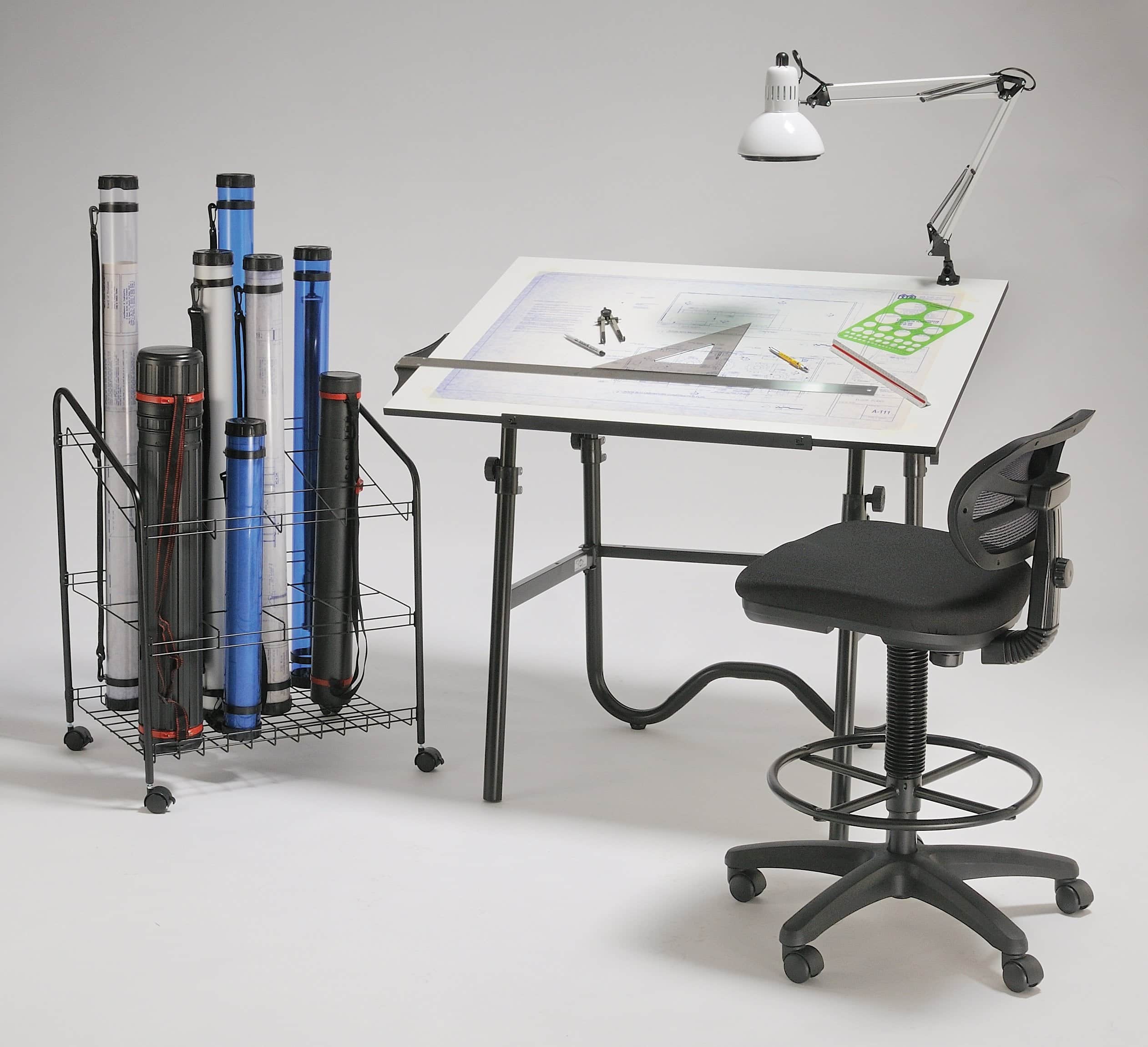 ALVIN MT37-BL Tube Mailer, Blue, Safe and Convenient Rolled Document Storage, Container fo - Image 2