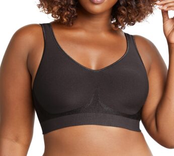 Bali Womens Comfort Revolution Wireless Bra, Comfortflex Fit Full-coverage Wirefree Bras,