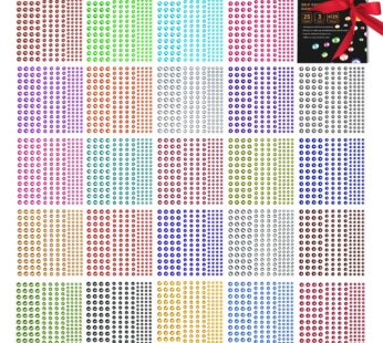 Rhinestone Stickers 4125 PCS, Nicpro Self Adhesive Gems Stick on Face Body Hair Makeup Fes