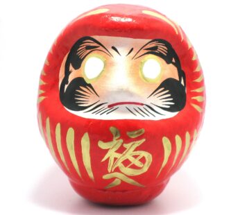 Daruma Doll Paper-Mache 3.75″ Tall
