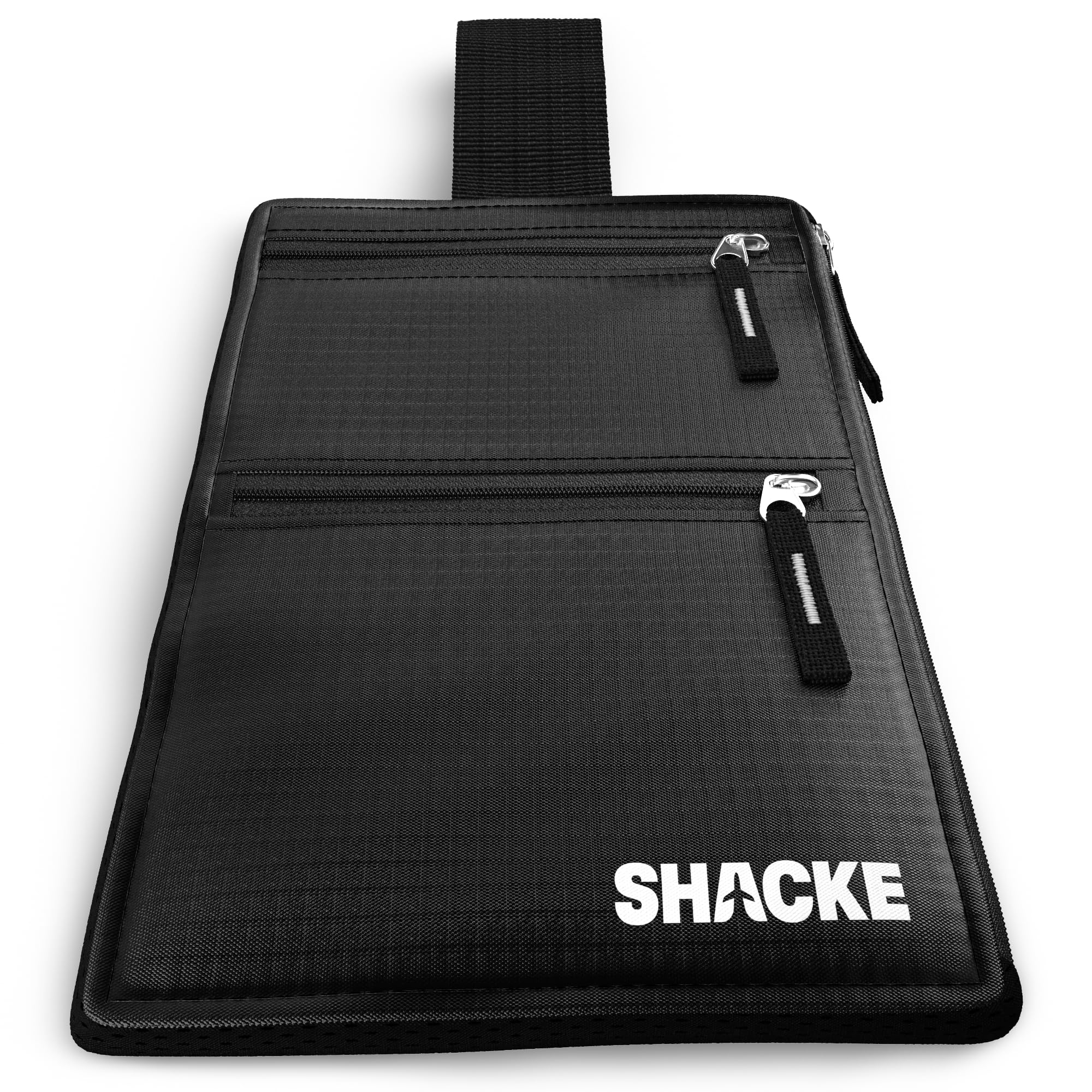 Shacke Hidden Travel Belt Wallet w/RFID Blocker (Black with Black Strap) - Image 2