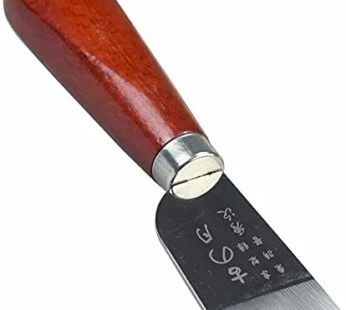 DUJISO Leather Knife Cutting Knife Edging Knife with Wooden Handle Leather Working Knife f
