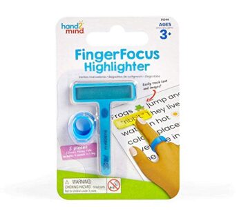 hand2mind FingerFocus Highlighter, Guided Reading Strips, Reading Tracker, Color Overlays