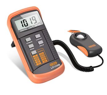 Dr.meter LX1330B Digital Illuminance Light Meter, 0-200,000 Measurement Range Lux Meter