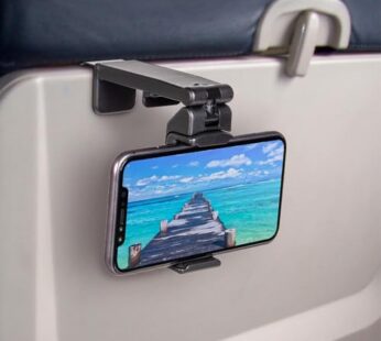 Perilogics Universal in Flight Airplane Phone Holder Mount. Hands Free Viewing with Multi-