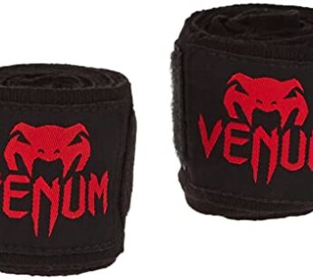 Venum Kontact Boxing Hand Wraps – Black/Red, 98 in