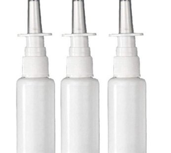 TUPWEL 12PCS 15 ML/0.5 oz Empty Refillable White Plastic Nasal Spray Bottles Pump Sprayer