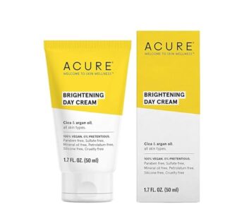 Acure Brightening Day Cream – Radiant Skin Day Cream with Cica & Argan Oil – Moisturizes,